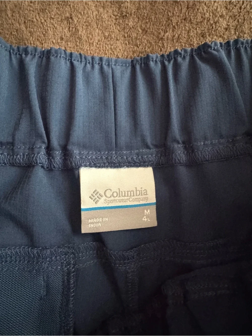 Columbia Navy Pull-On Athletic Shorts